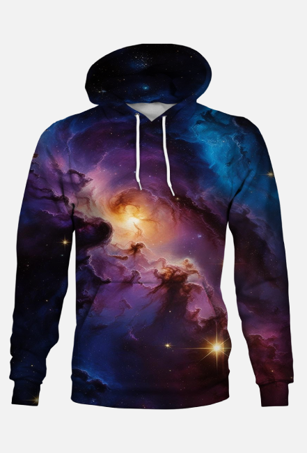 Bluza z kapturem Full Print ''Kosmos''