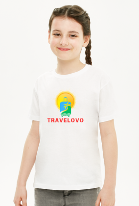 T-shirt TRAVELOVO dziewczęcy