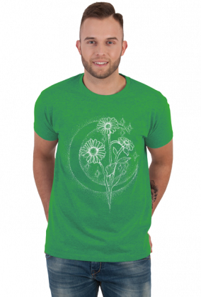 Koszulka Stokrotki księżycowe_n, T-shirt Moon daisies_n