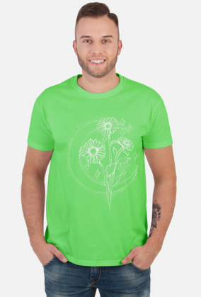 Koszulka Stokrotki księżycowe_n, T-shirt Moon daisies_n