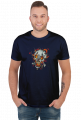 Koszulka Płonąca wampirza czaszka, T-shirt Flaming vampire skull