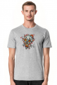 Koszulka Płonąca wampirza czaszka, T-shirt Flaming vampire skull