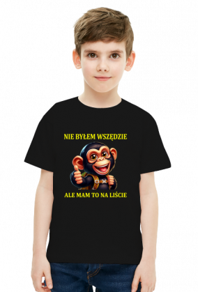 T-shirt NIE BYŁEM WSZĘDZIE chłopięcy