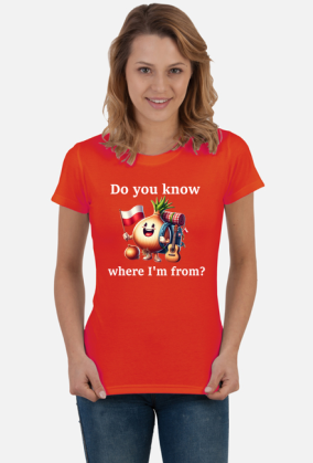 T-shirt WHERE I'M FROM damski
