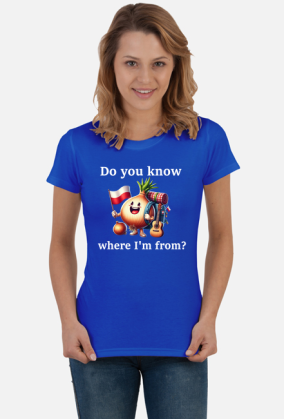 T-shirt WHERE I'M FROM damski