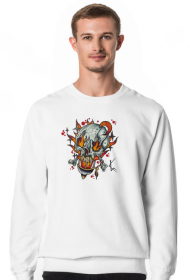Bluza Płonąca wampirza czaszka, Blouse Flaming vampire skull