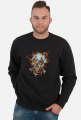 Bluza Płonąca wampirza czaszka, Blouse Flaming vampire skull
