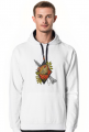 Bluza z kapturemębinie, Hoodie Nightingale on the rowan tree Słowik na jarz