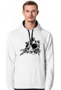 Bluza z kapturem Kocia czaszka, Hoodie Kitten skull