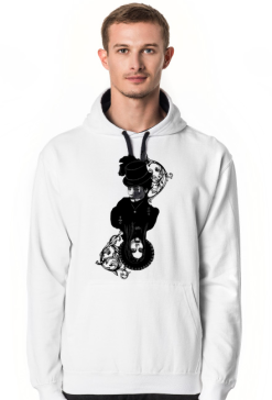Bluza z kapturem Dama i wdowa, Hoodie Lady and widow