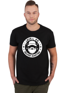 Koszulka męska Level 99 Beard Master
