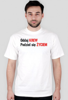 T-shirt oddaj krew podziel się życiem