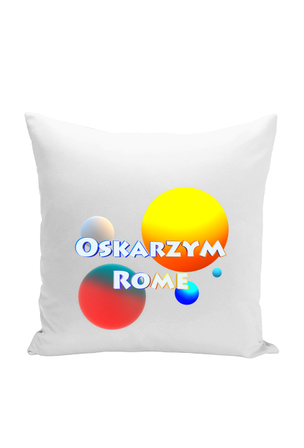 Poduszka dla Fanów Oskarzym Rome z napisem + grafiką!
