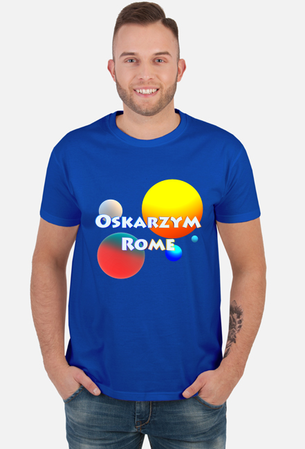 Koszulka dla Fanów Oskarzym Rome z napisem + grafiką!