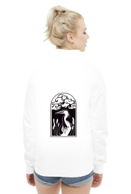 Bluza z grafiką czapli