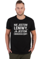 koszulka męska ,,nie jestem leniwy, ja jestem energooszczędny"
