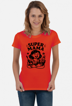 Koszulka na dzień matki: SUPER MAMA 2