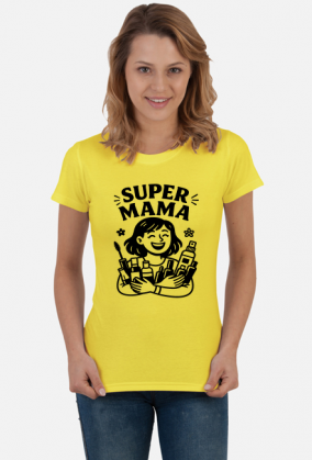 Koszulka na dzień matki: SUPER MAMA 2