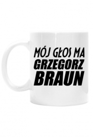 Mój głos ma BRAUN (kubek) cg