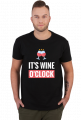 Koszulka meska it's wine o'clock
