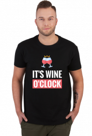 Koszulka meska it's wine o'clock