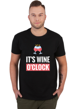 Koszulka meska it's wine o'clock
