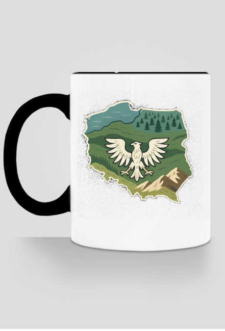 Kubek Polska krajobraz w sercu
