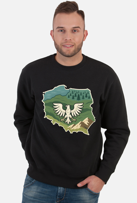 Bluza Polska krajobraz w sercu
