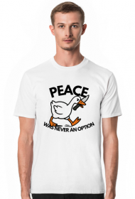 Peace was never an option silly goose gęś z nożem