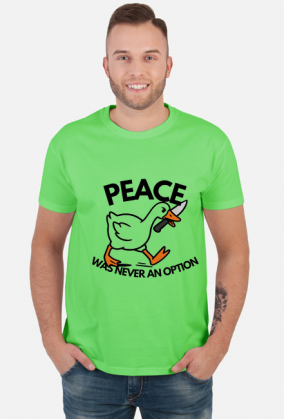 Peace was never an option silly goose gęś z nożem