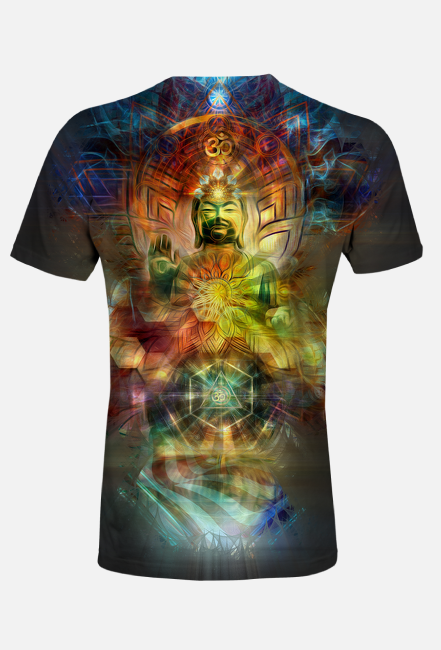 Psychodela sklep - Space Buddha with OM SHANTI