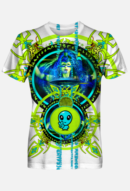 Psychodela sklep - Alien says victory with shaman woman and alien spaceship - Bóg