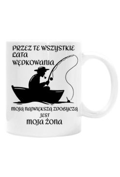 Śmieszny kubek dla wędkarza