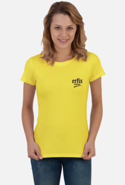 T-SHIRT DAMKSI LOGO CZARNE N001