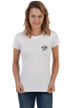 T-SHIRT DAMKSI LOGO CZARNE N001