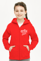 BLUZA Z ZAMKIEM DZIECIĘCA CZERWONA
