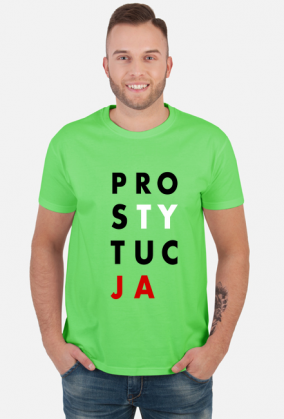 PRO-STY-TUC-JA (koszulka męska) cg