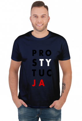PRO-STY-TUC-JA (koszulka męska) cg