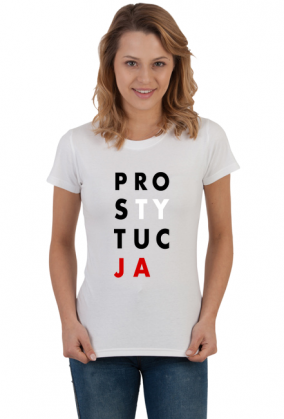 PRO-STY-TUC-JA (koszulka damska) cg