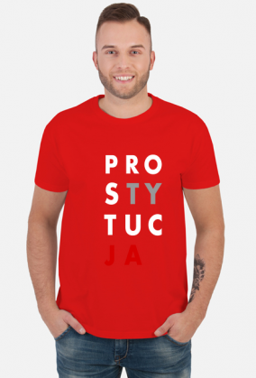PRO-STY-TUC-JA (koszulka męska) jg