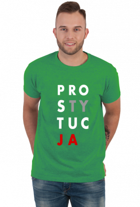 PRO-STY-TUC-JA (koszulka męska) jg