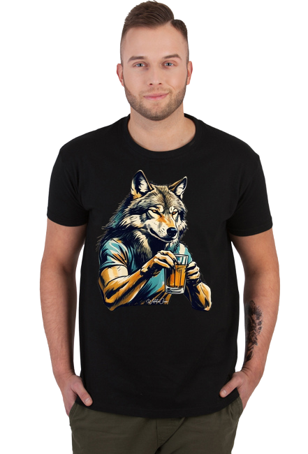 T-Shirt (M) WatahaCrew Wakacyjny Wilk