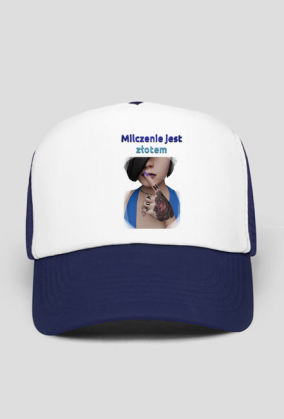 Milczenie jest złotem - czapka z daszkiem