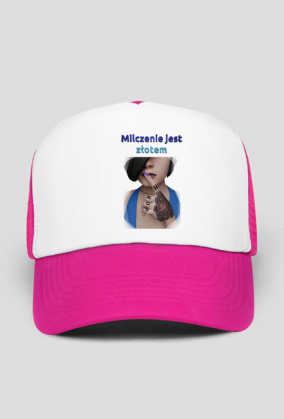 Milczenie jest złotem - czapka z daszkiem