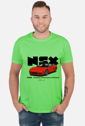 Honda NSX koszulka. Precision, performance, perfection