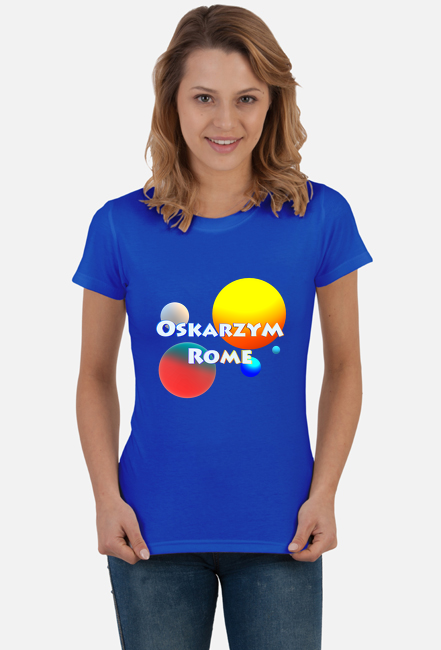 Koszulka dla Fanek Oskarzym Rome z napisem + grafiką!