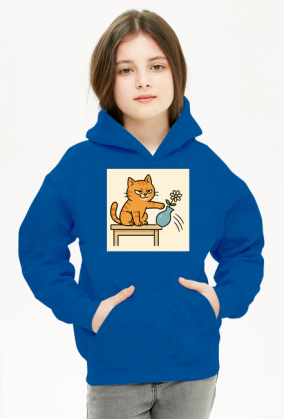 Złośliwy śmieszny kot bluza dziecięca z kapturem różne kolory