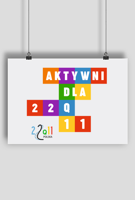 Plakat z logotypem i logo Stowarzyszenia - poziom