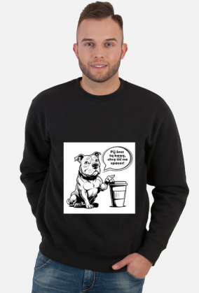 Bluza pies, kawa, amstaff, pitbull