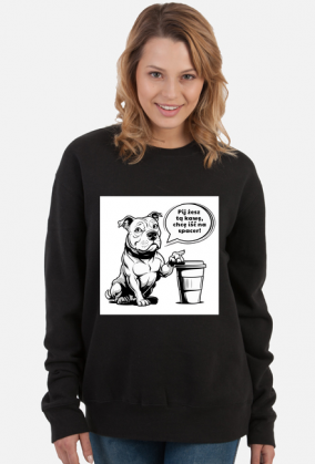 Bluza pies, kawa, amstaff, pitbull